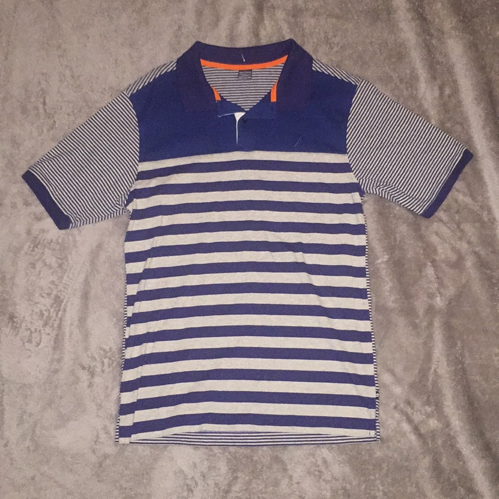 NAUTICA navy blue dress shirt